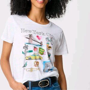 J.Crew Factory NWT New York City Graphic Collectors Tee Size M